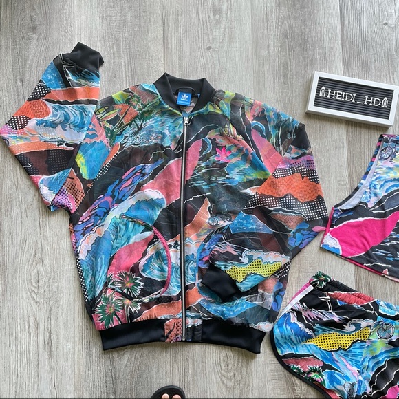 Adidas Originals X Farm Beach Printed Set - Picture 9 of 11